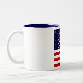 Caneca De Café Em Dois Tons Polícia norte-americana Café Mug