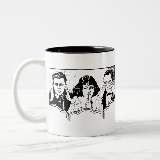 Caneca De Café Em Dois Tons Polimorreia - Rótulo - Rótulo - Rótulo (Esquerda)