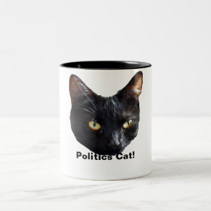 Caneca De Café Em Dois Tons Política Cat. Nenhum Rato Estará No Poder