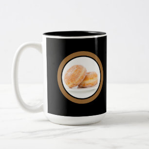 Caneca De Café Em Dois Tons Polonês Gordura Quinta Feliz Dia Paczki