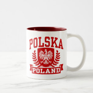 Caneca De Café Em Dois Tons Polônia de Polska