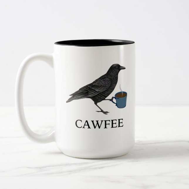 Caneca De Café Em Dois Tons pombo Simple Modern Mug (Esquerda)