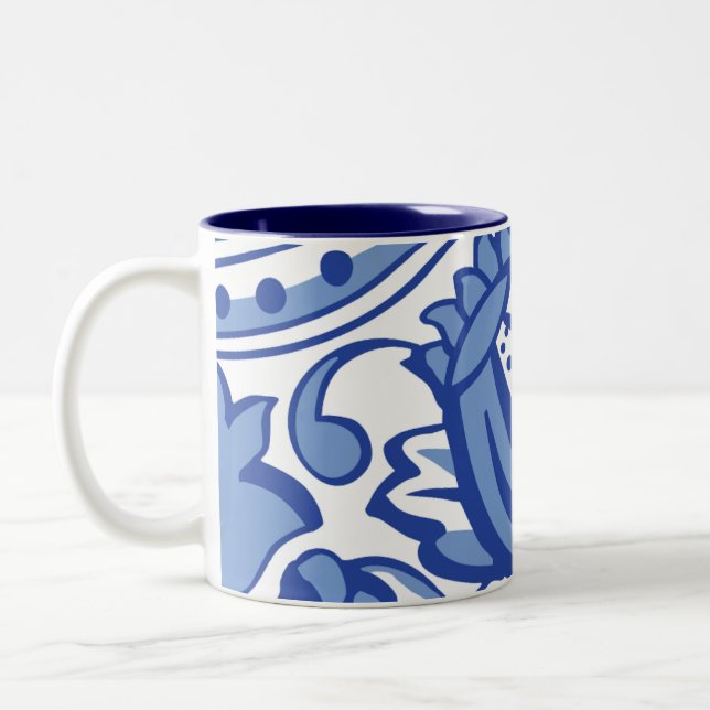 Caneca De Café Em Dois Tons Pomegranate Bloom (Esquerda)