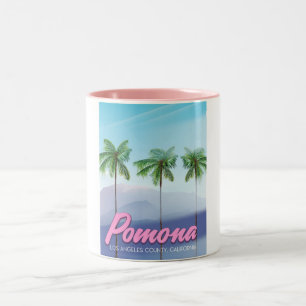 Caneca De Café Em Dois Tons Pomona, poster de viagens dos EUA