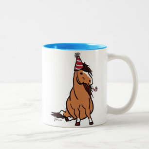 Caneca De Café Em Dois Tons Pônei do Partido Vermelho