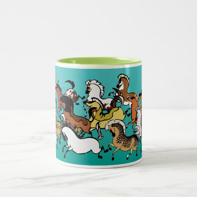 Caneca De Café Em Dois Tons Pônei Pônei Caverna 1 (Centro)
