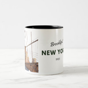 Caneca De Café Em Dois Tons Ponte Brooklyn