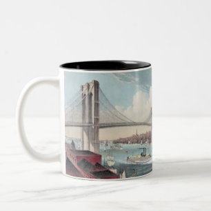 Caneca De Café Em Dois Tons Ponte Brooklyn