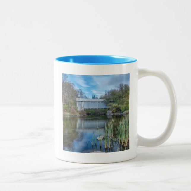 Caneca De Café Em Dois Tons Ponte Coberta Milby 2 (Direita)