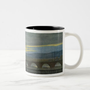Caneca De Café Em Dois Tons Ponte de agosto em Dresden