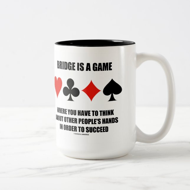 Caneca De Café Em Dois Tons Ponte É Um Jogo Onde Você Tem Que Pensar (Direita)