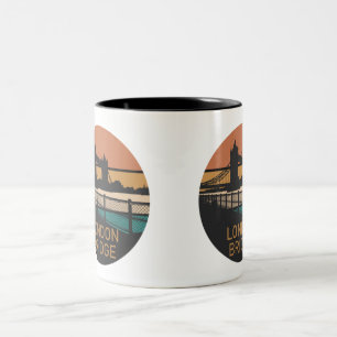 Caneca De Café Em Dois Tons Ponte Londres
