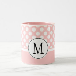 Caneca De Café Em Dois Tons Pontos chiques