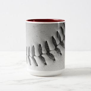 Caneca De Café Em Dois Tons Pontos do basebol