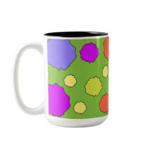 Pontos geométricos coloridos retrô