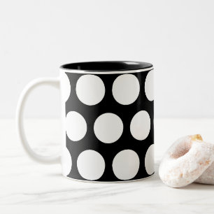 Caneca De Café Em Dois Tons Pontos grandes