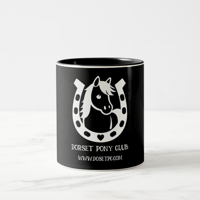 Caneca De Café Em Dois Tons Pony Club Rider (Centro)