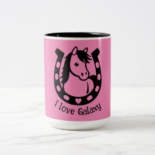 Caneca De Café Em Dois Tons Pony Club Rider