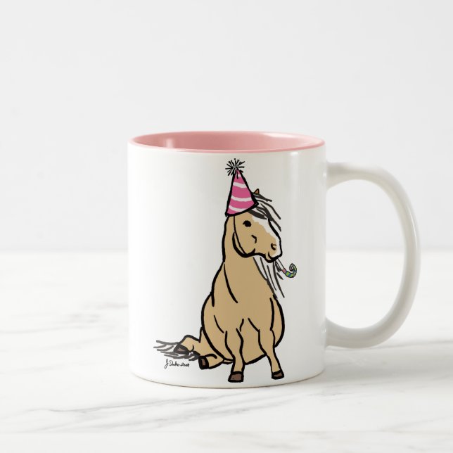 Caneca De Café Em Dois Tons Pony do Partido Palomino (Direita)