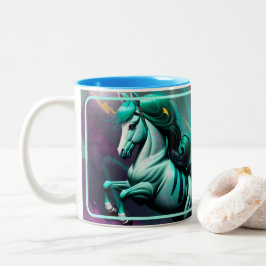Caneca De Café Em Dois Tons Pony Espírito 3D 24