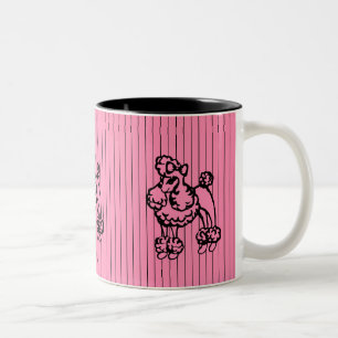 Caneca De Café Em Dois Tons Poodle French Coffee Mug Gift.