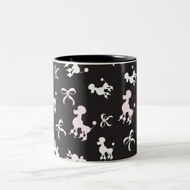 Caneca De Café Em Dois Tons Poodle Lovers (Centro)