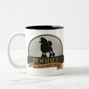 Caneca De Café Em Dois Tons Poodle.png