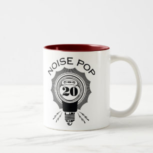 Caneca De Café Em Dois Tons Pop 20 do ruído