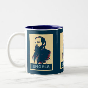 Caneca De Café Em Dois Tons Pop art Engels