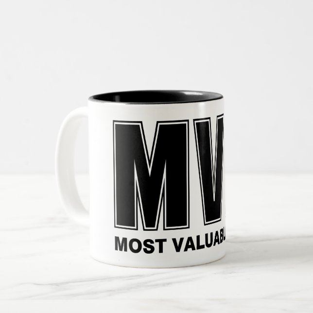 Caneca De Café Em Dois Tons Pop mais valioso (Frente Esquerda)