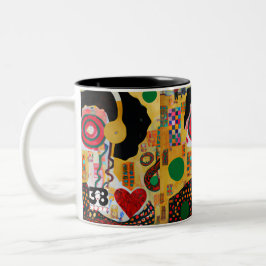 Caneca De Café Em Dois Tons Pop Music