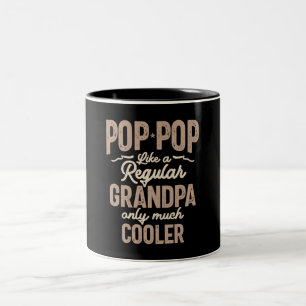 Caneca De Café Em Dois Tons Pop-Pop - Um Torção Mais Fria nos Avós Regulares