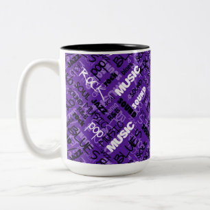 Caneca De Café Em Dois Tons Pop R & B roxas