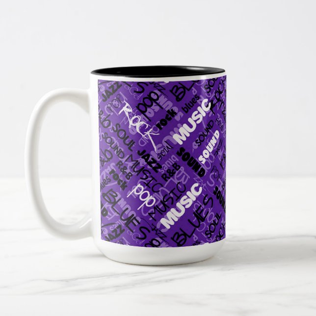 Caneca De Café Em Dois Tons Pop R & B roxas (Esquerda)