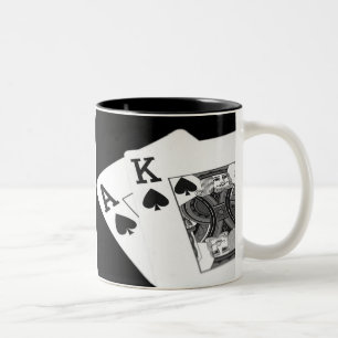 Caneca De Café Em Dois Tons Póquer dos cartões de jogo eu sou todo dentro!