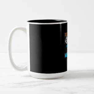 Caneca De Café Em Dois Tons Por Deus Por Mecânico