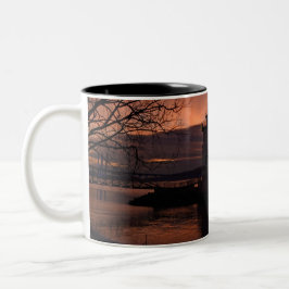 Caneca De Café Em Dois Tons Pôr do sol em TarrytownCafé Mug