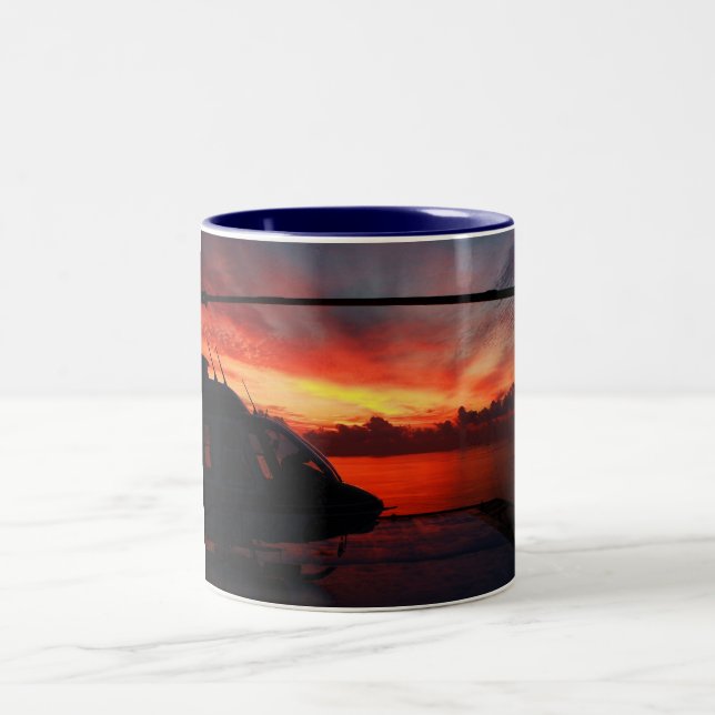 Caneca De Café Em Dois Tons por do sol no Golfo do México (Centro)