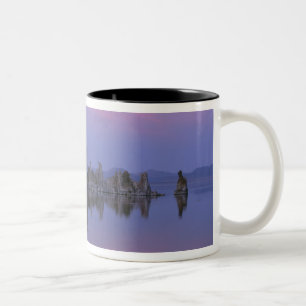 Caneca De Café Em Dois Tons Pôr do sol no Mono Lake, CA.