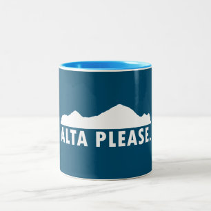Caneca De Café Em Dois Tons Por favor Alta