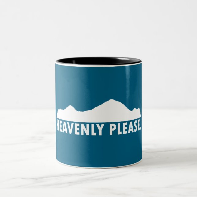 Caneca De Café Em Dois Tons Por Favor Celestial (Centro)