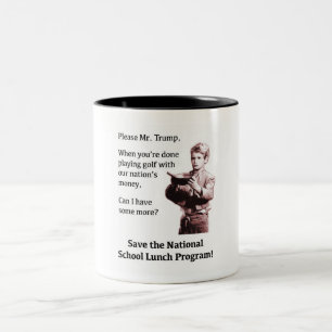 Caneca De Café Em Dois Tons Por Favor, Sr. Trump, Posso Ter Mais Um Pouco?