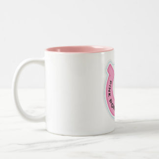 Caneca De Café Em Dois Tons Pôr Pedal Rosa Pub Indy - Eu Caminhei do Pôneo