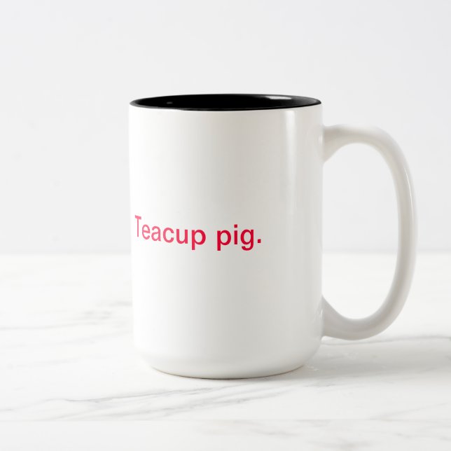 Caneca De Café Em Dois Tons Porco do Teacup (Direita)