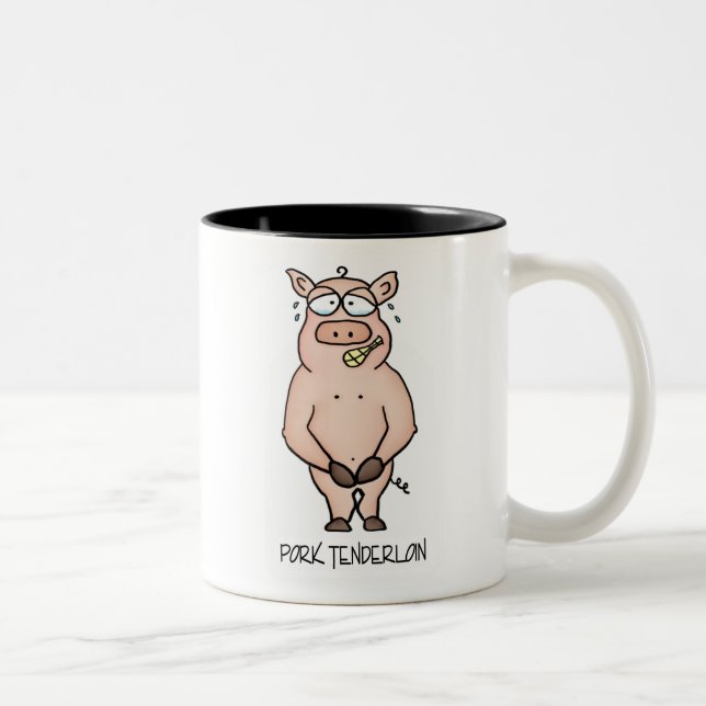 Caneca De Café Em Dois Tons Pork Tenderloin Mug (Direita)