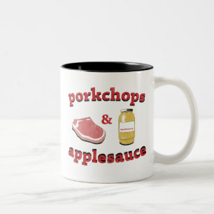 Caneca De Café Em Dois Tons porkchops & compota de maçã