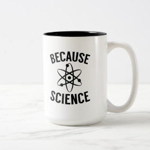Caneca De Café Em Dois Tons Porque ciência