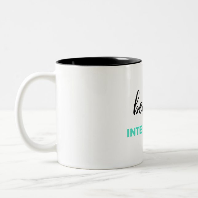 Caneca De Café Em Dois Tons Porque Internidades 2 (Esquerda)