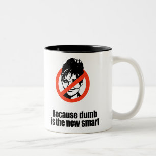 Caneca De Café Em Dois Tons Porque mudo é o esperto novo