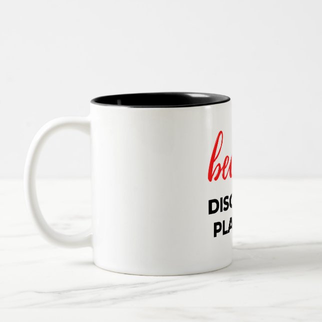 Caneca De Café Em Dois Tons Porque o Planejamento de Descarga 2 (Esquerda)